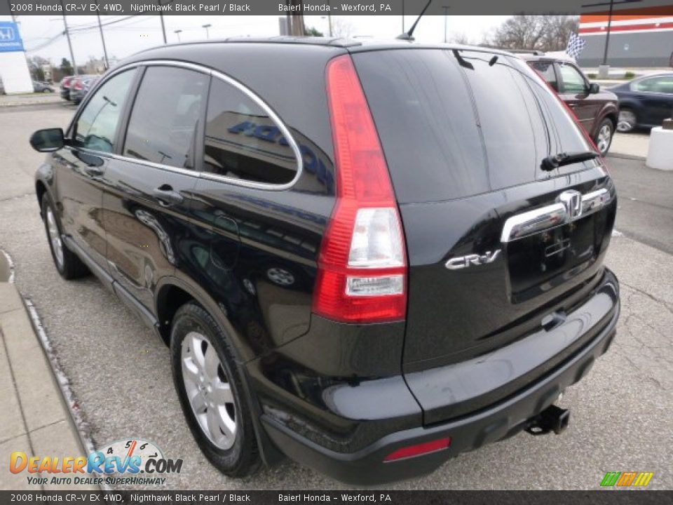 2008 Honda CR-V EX 4WD Nighthawk Black Pearl / Black Photo #6