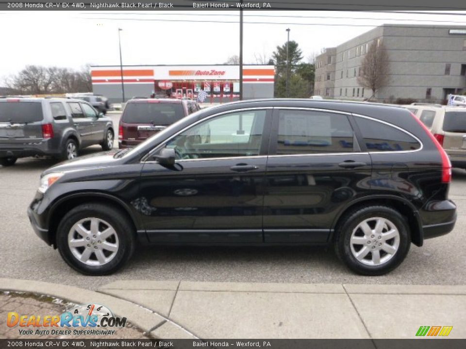 2008 Honda CR-V EX 4WD Nighthawk Black Pearl / Black Photo #7
