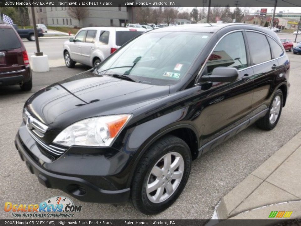 2008 Honda CR-V EX 4WD Nighthawk Black Pearl / Black Photo #8