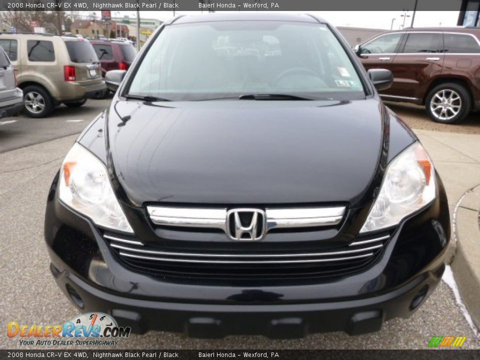 2008 Honda CR-V EX 4WD Nighthawk Black Pearl / Black Photo #9