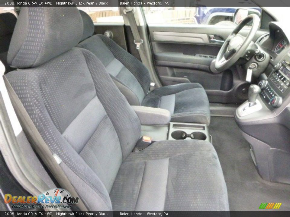 2008 Honda CR-V EX 4WD Nighthawk Black Pearl / Black Photo #11