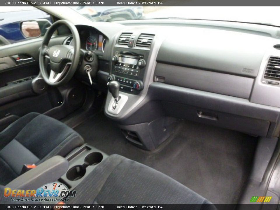 2008 Honda CR-V EX 4WD Nighthawk Black Pearl / Black Photo #12