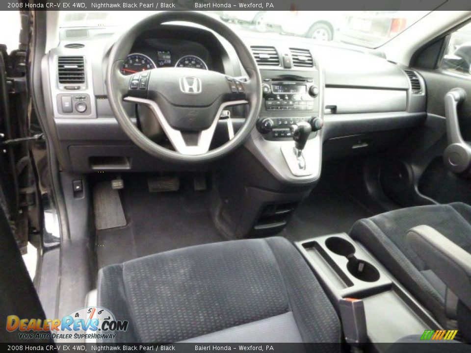 2008 Honda CR-V EX 4WD Nighthawk Black Pearl / Black Photo #15