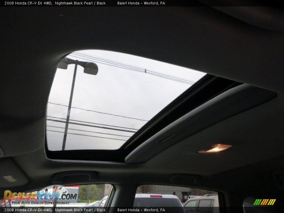 2008 Honda CR-V EX 4WD Nighthawk Black Pearl / Black Photo #17