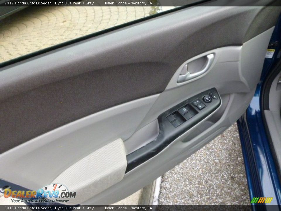 2012 Honda Civic LX Sedan Dyno Blue Pearl / Gray Photo #17