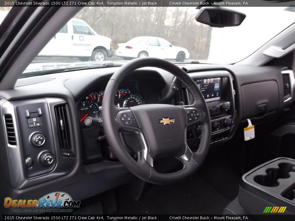 2015 Chevrolet Silverado 1500 LTZ Z71 Crew Cab 4x4 Tungsten Metallic / Jet Black Photo #10