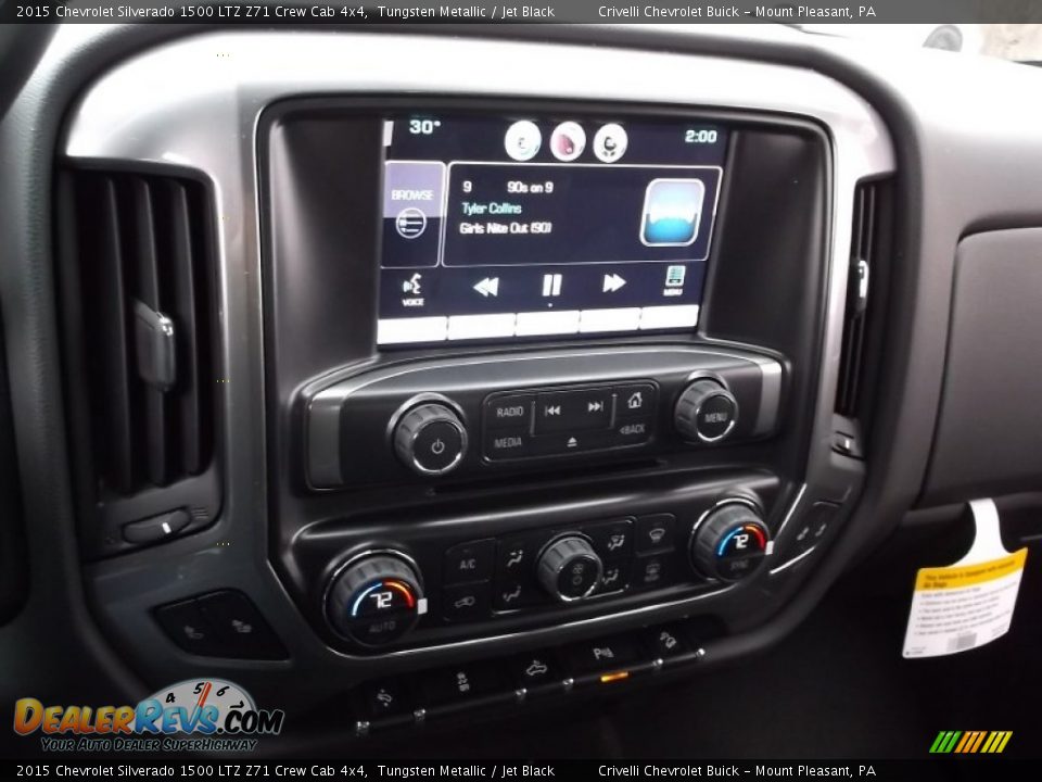 2015 Chevrolet Silverado 1500 LTZ Z71 Crew Cab 4x4 Tungsten Metallic / Jet Black Photo #14