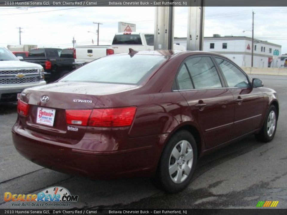 2010 Hyundai Sonata GLS Dark Cherry Red / Camel Photo #4