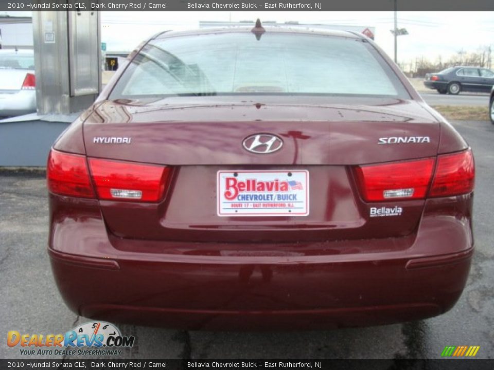 2010 Hyundai Sonata GLS Dark Cherry Red / Camel Photo #5