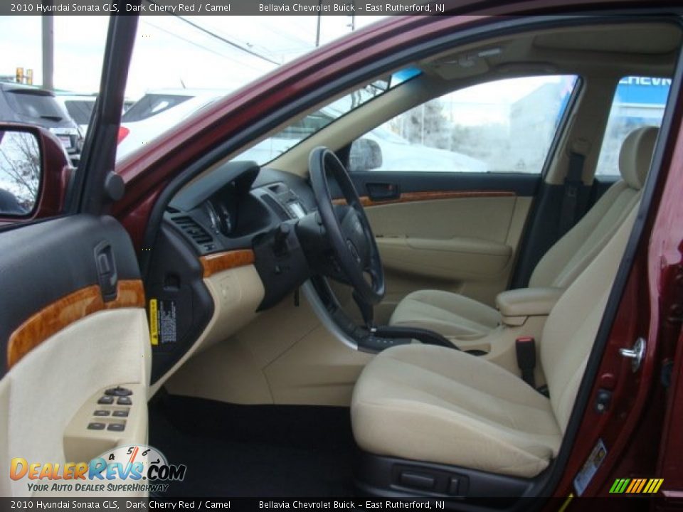 2010 Hyundai Sonata GLS Dark Cherry Red / Camel Photo #7