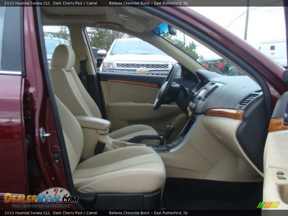 2010 Hyundai Sonata GLS Dark Cherry Red / Camel Photo #8