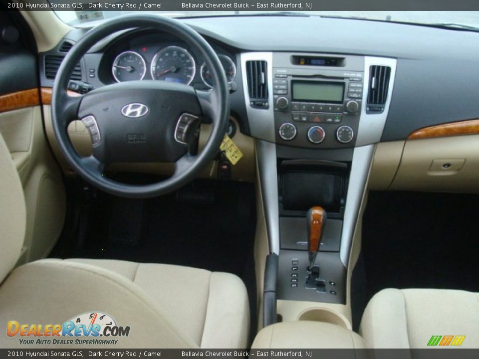 2010 Hyundai Sonata GLS Dark Cherry Red / Camel Photo #9
