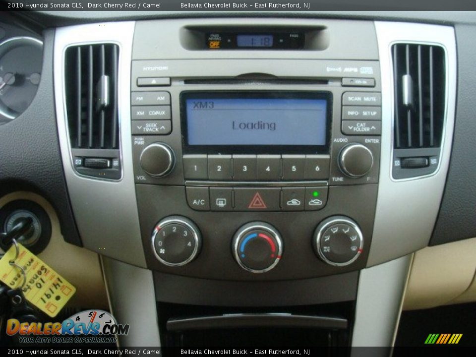 2010 Hyundai Sonata GLS Dark Cherry Red / Camel Photo #11