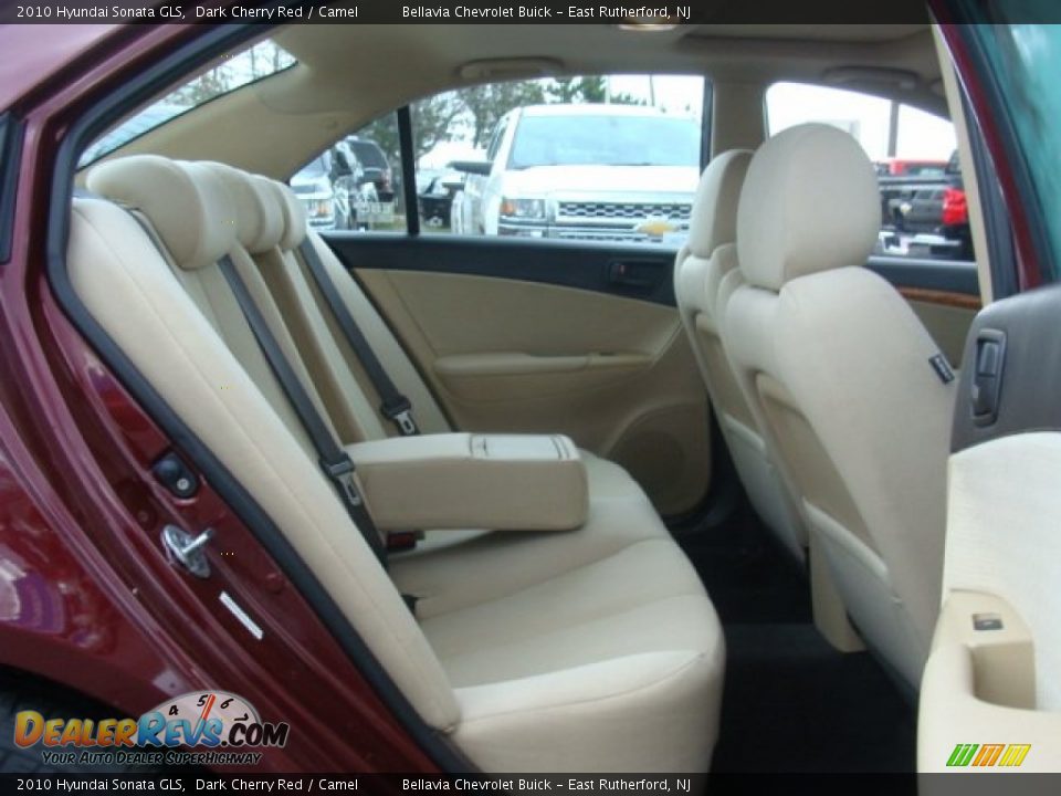 2010 Hyundai Sonata GLS Dark Cherry Red / Camel Photo #12