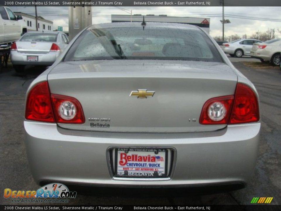 2008 Chevrolet Malibu LS Sedan Silverstone Metallic / Titanium Gray Photo #5