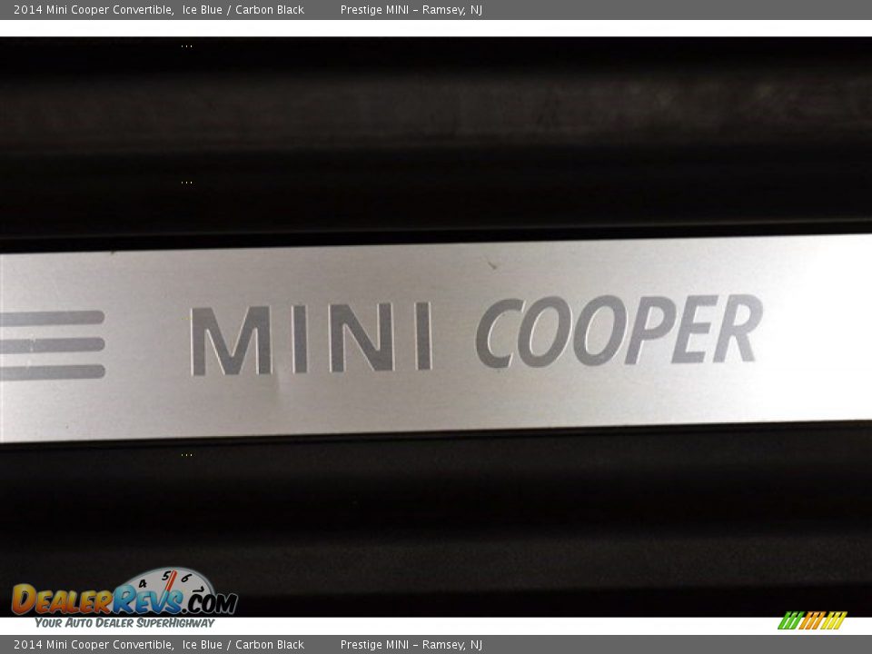 2014 Mini Cooper Convertible Ice Blue / Carbon Black Photo #8