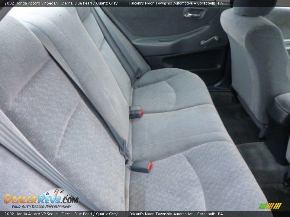 2002 Honda Accord VP Sedan Eternal Blue Pearl / Quartz Gray Photo #7