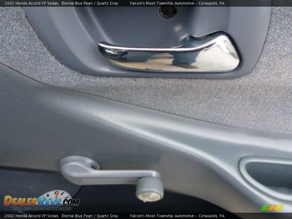 2002 Honda Accord VP Sedan Eternal Blue Pearl / Quartz Gray Photo #8