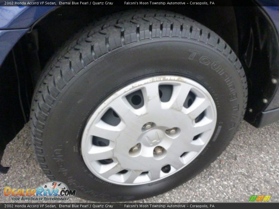 2002 Honda Accord VP Sedan Eternal Blue Pearl / Quartz Gray Photo #13