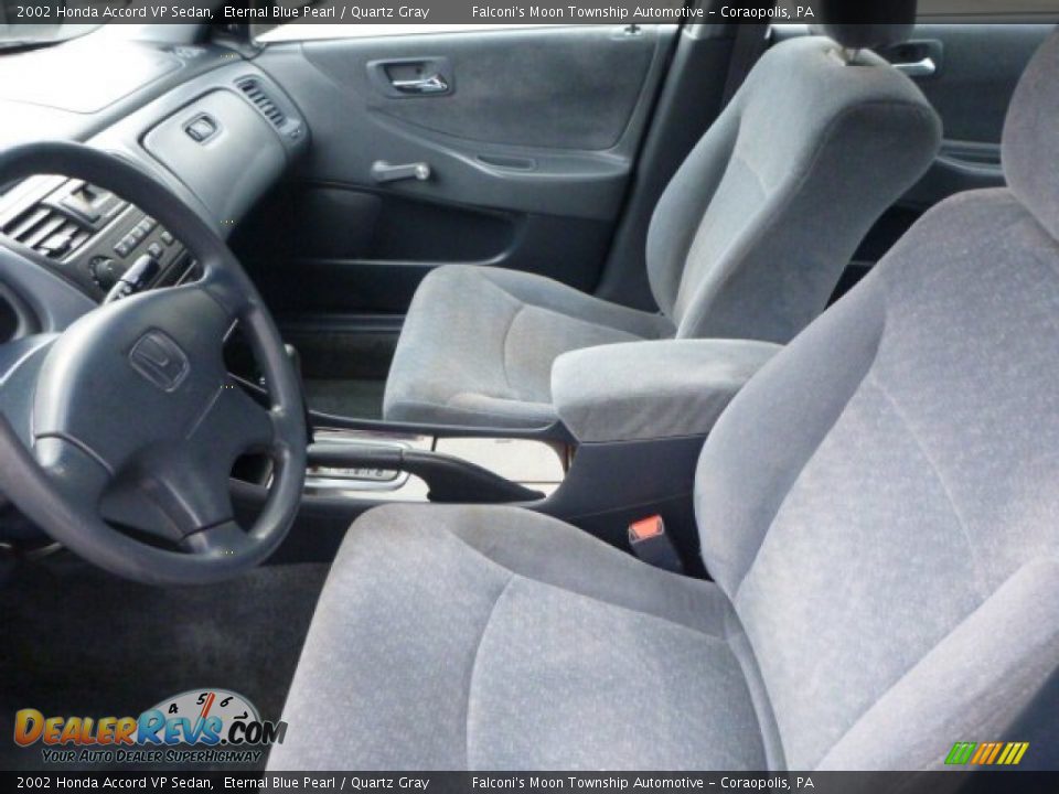 Front Seat of 2002 Honda Accord VP Sedan Photo #14