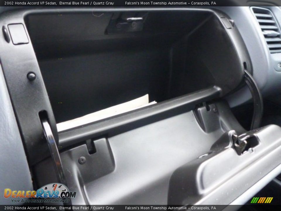 2002 Honda Accord VP Sedan Eternal Blue Pearl / Quartz Gray Photo #24