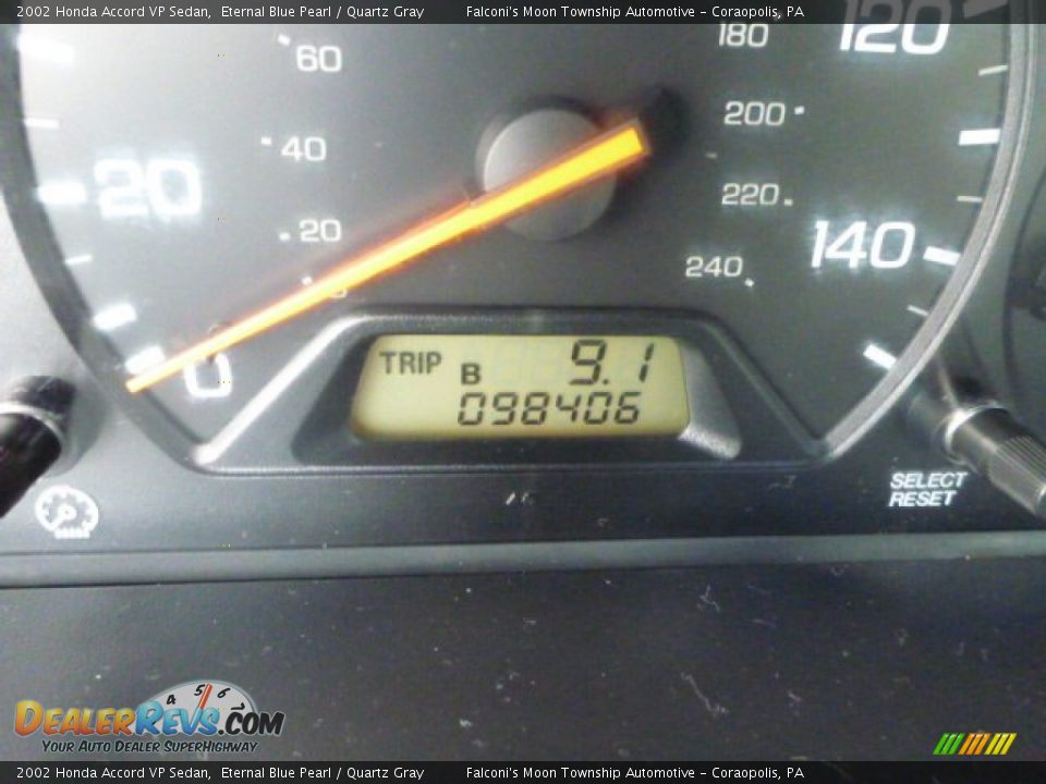 2002 Honda Accord VP Sedan Eternal Blue Pearl / Quartz Gray Photo #25