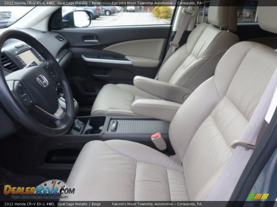Front Seat of 2012 Honda CR-V EX-L 4WD Photo #14