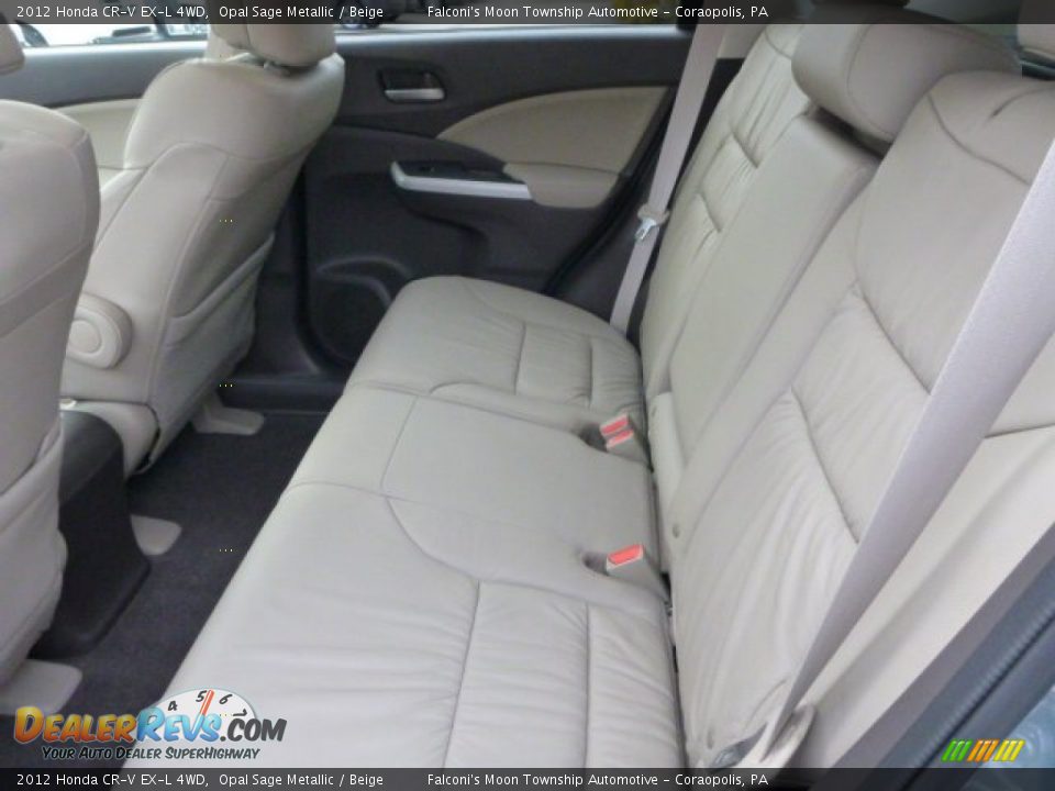 Rear Seat of 2012 Honda CR-V EX-L 4WD Photo #15