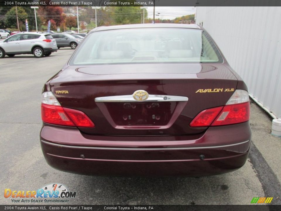 2004 Toyota Avalon XLS Cassis Red Pearl / Taupe Photo #5