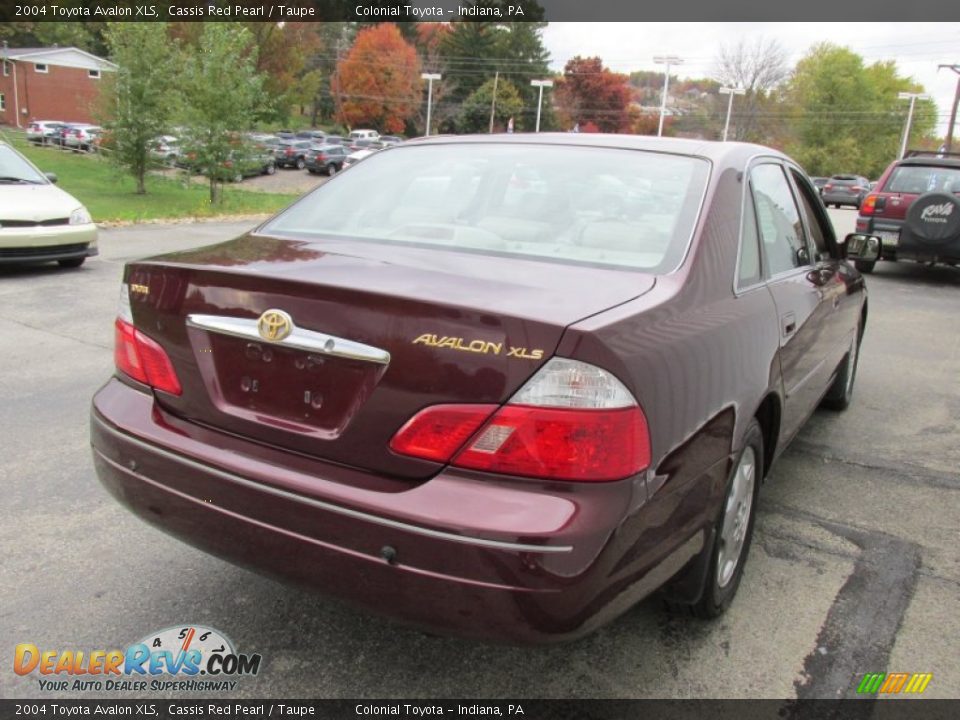 2004 Toyota Avalon XLS Cassis Red Pearl / Taupe Photo #7