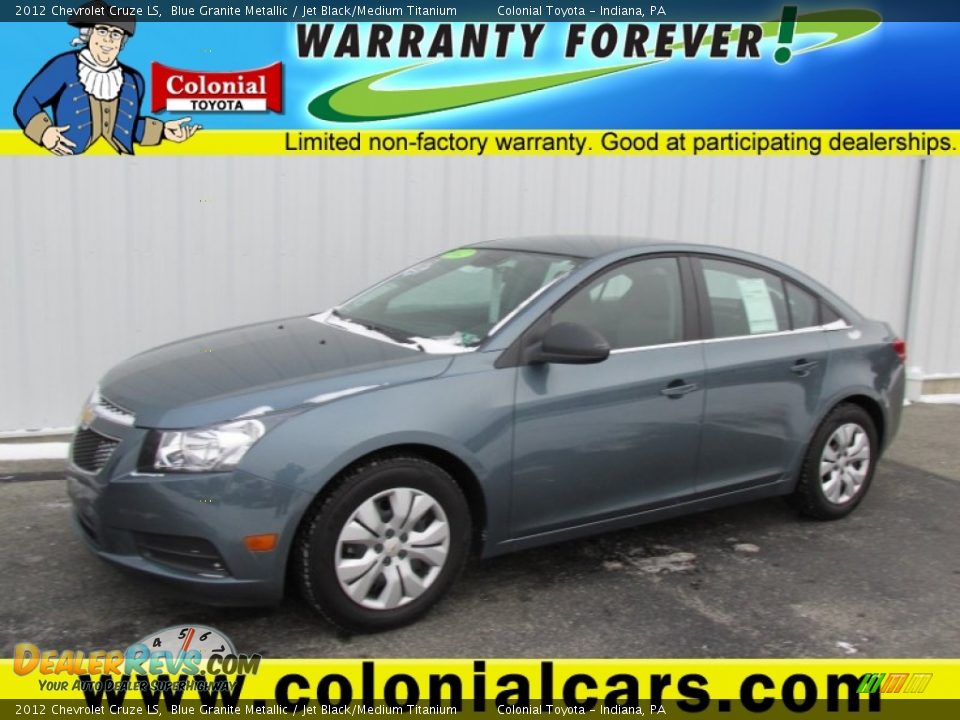 2012 Chevrolet Cruze LS Blue Granite Metallic / Jet Black/Medium Titanium Photo #1