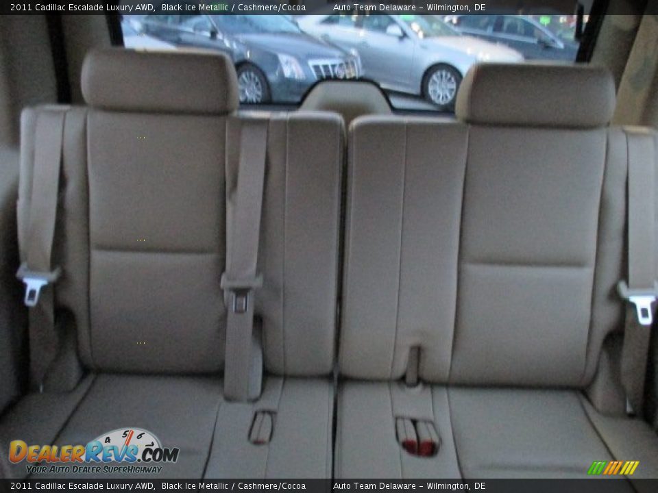 2011 Cadillac Escalade Luxury AWD Black Ice Metallic / Cashmere/Cocoa Photo #22
