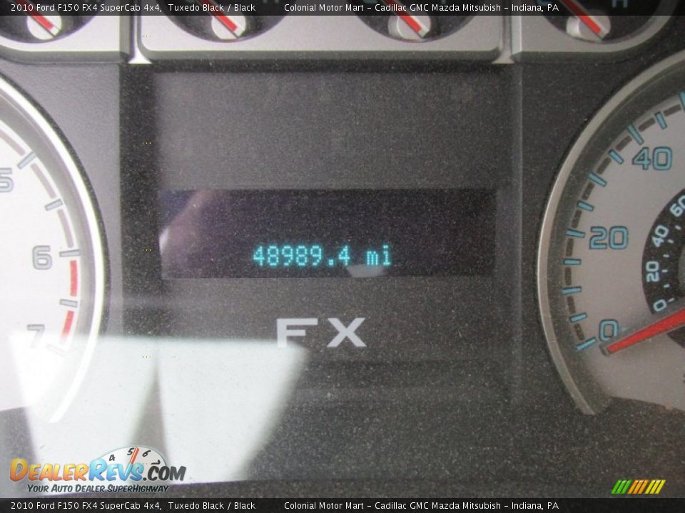 2010 Ford F150 FX4 SuperCab 4x4 Tuxedo Black / Black Photo #10