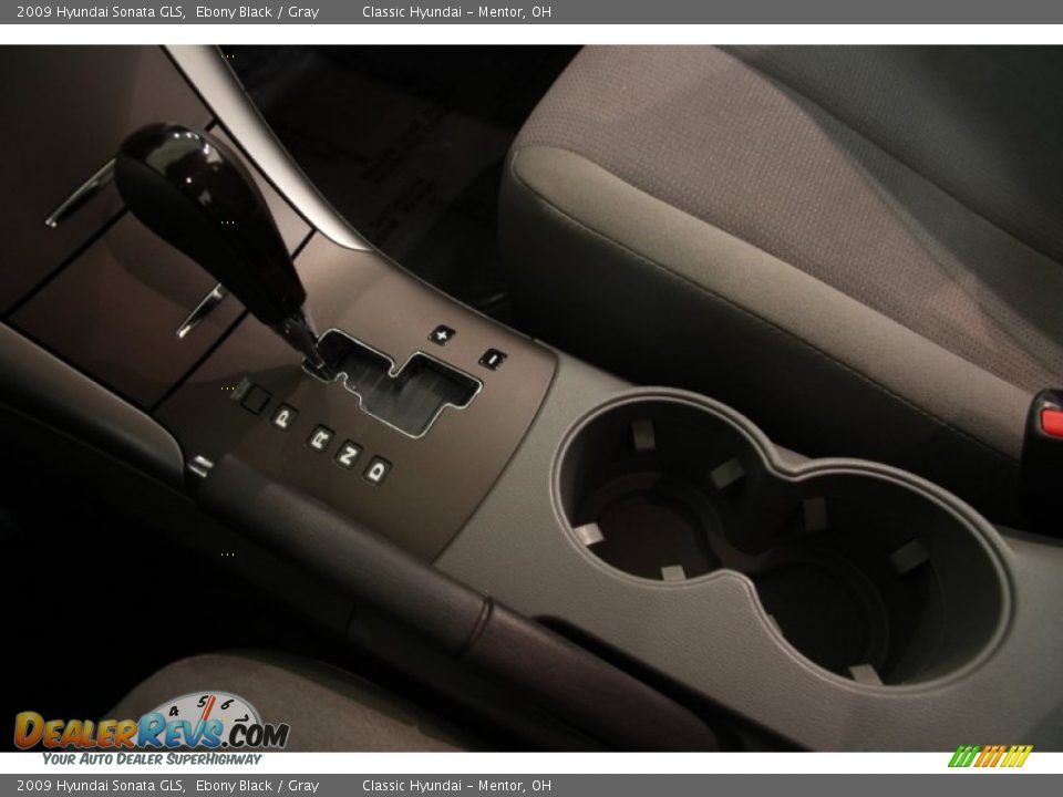 2009 Hyundai Sonata GLS Ebony Black / Gray Photo #10