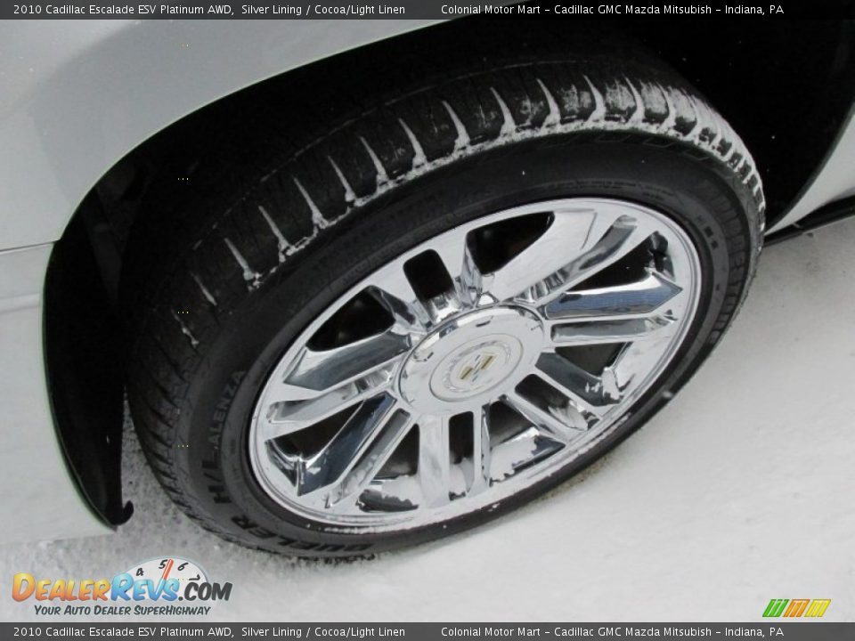 2010 Cadillac Escalade ESV Platinum AWD Silver Lining / Cocoa/Light Linen Photo #4