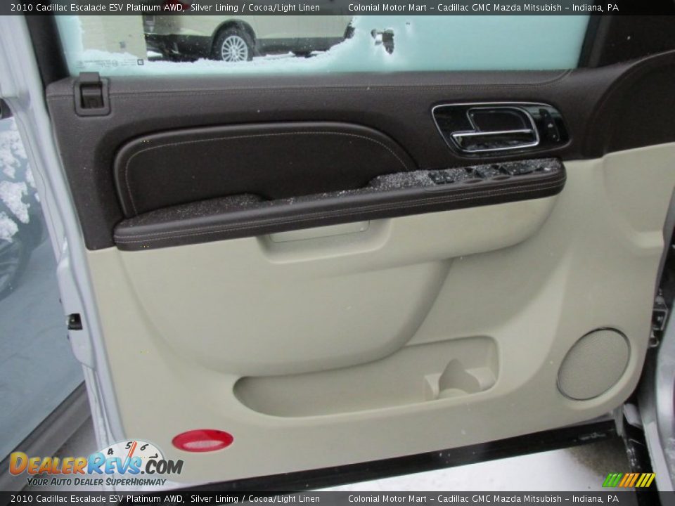 2010 Cadillac Escalade ESV Platinum AWD Silver Lining / Cocoa/Light Linen Photo #5
