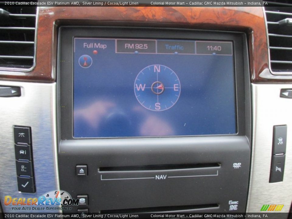 2010 Cadillac Escalade ESV Platinum AWD Silver Lining / Cocoa/Light Linen Photo #7