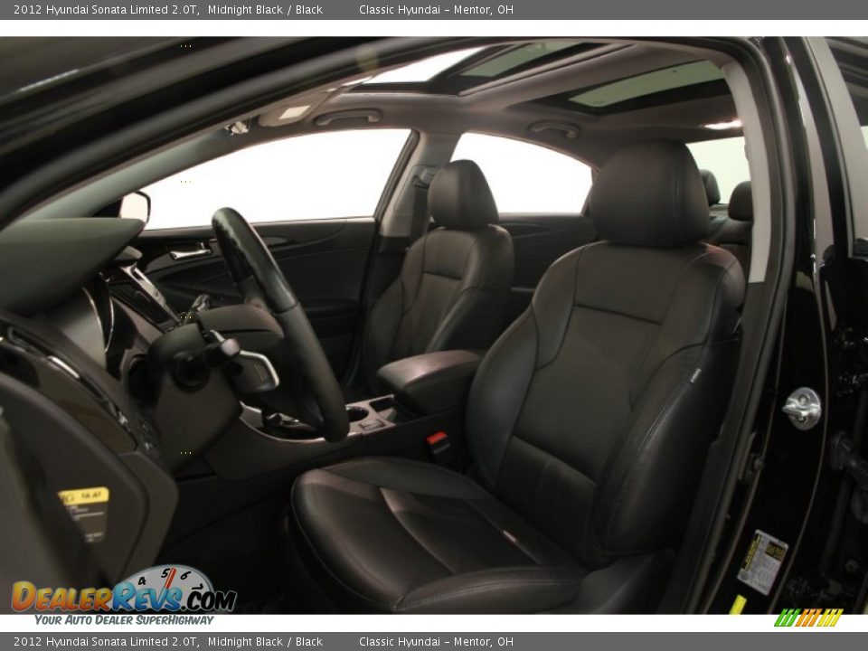 Front Seat of 2012 Hyundai Sonata Limited 2.0T Photo #5