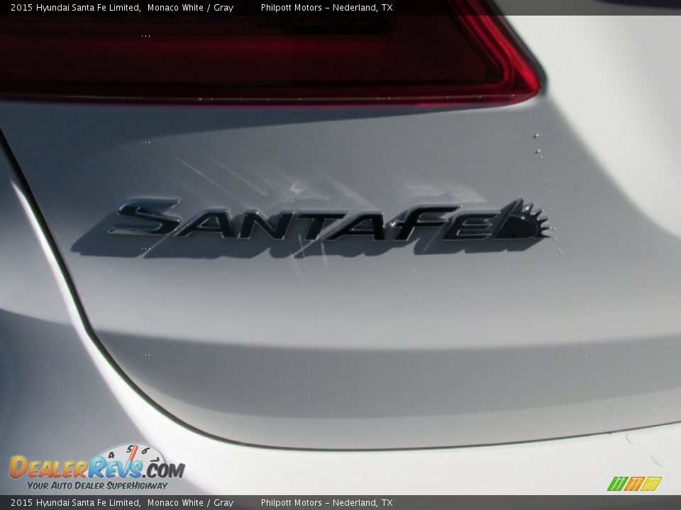 2015 Hyundai Santa Fe Limited Monaco White / Gray Photo #14