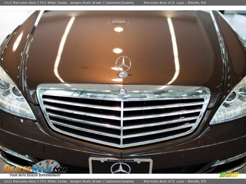 2013 Mercedes-Benz S 550 4Matic Sedan designo Mystic Brown / Cashmere/Savanna Photo #11