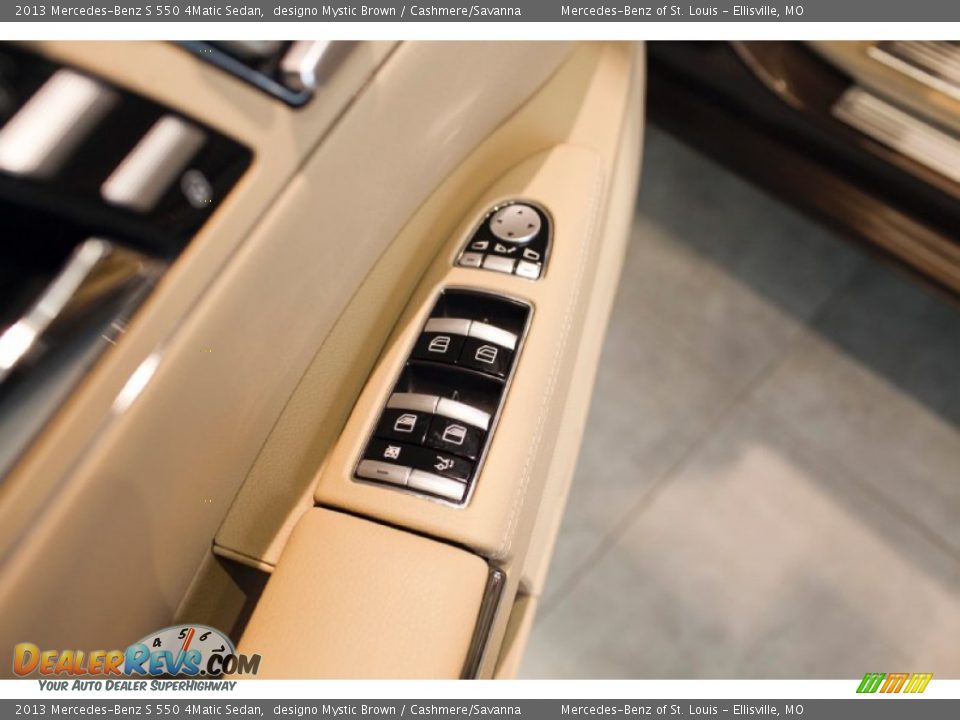 2013 Mercedes-Benz S 550 4Matic Sedan designo Mystic Brown / Cashmere/Savanna Photo #17