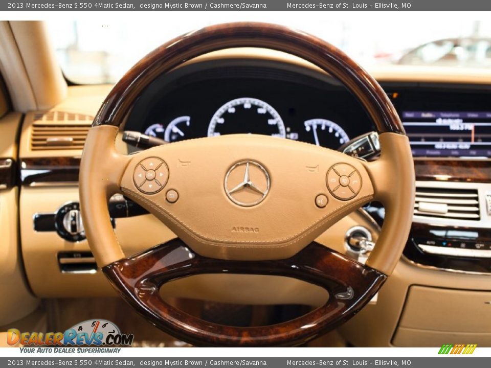 2013 Mercedes-Benz S 550 4Matic Sedan Steering Wheel Photo #24