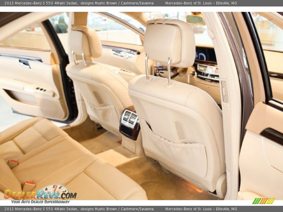 2013 Mercedes-Benz S 550 4Matic Sedan designo Mystic Brown / Cashmere/Savanna Photo #36