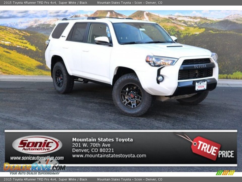 2015 Toyota 4Runner TRD Pro 4x4 Super White / Black Photo #1