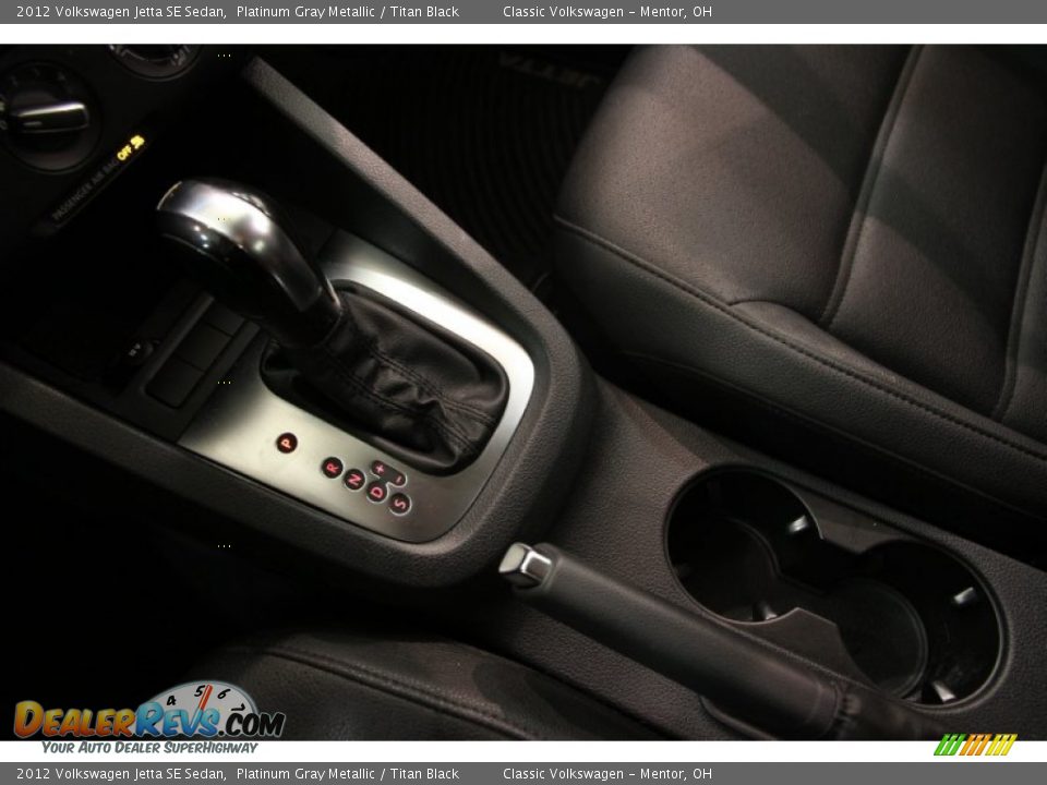 2012 Volkswagen Jetta SE Sedan Platinum Gray Metallic / Titan Black Photo #9