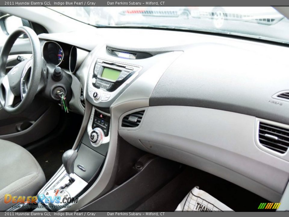 2011 Hyundai Elantra GLS Indigo Blue Pearl / Gray Photo #9