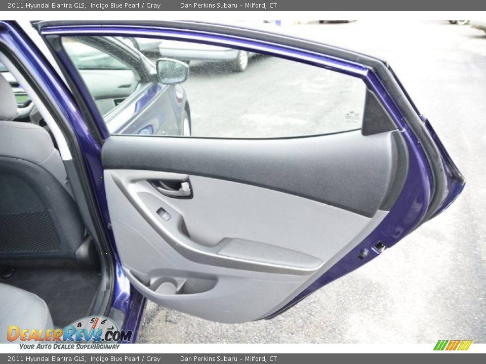 2011 Hyundai Elantra GLS Indigo Blue Pearl / Gray Photo #18