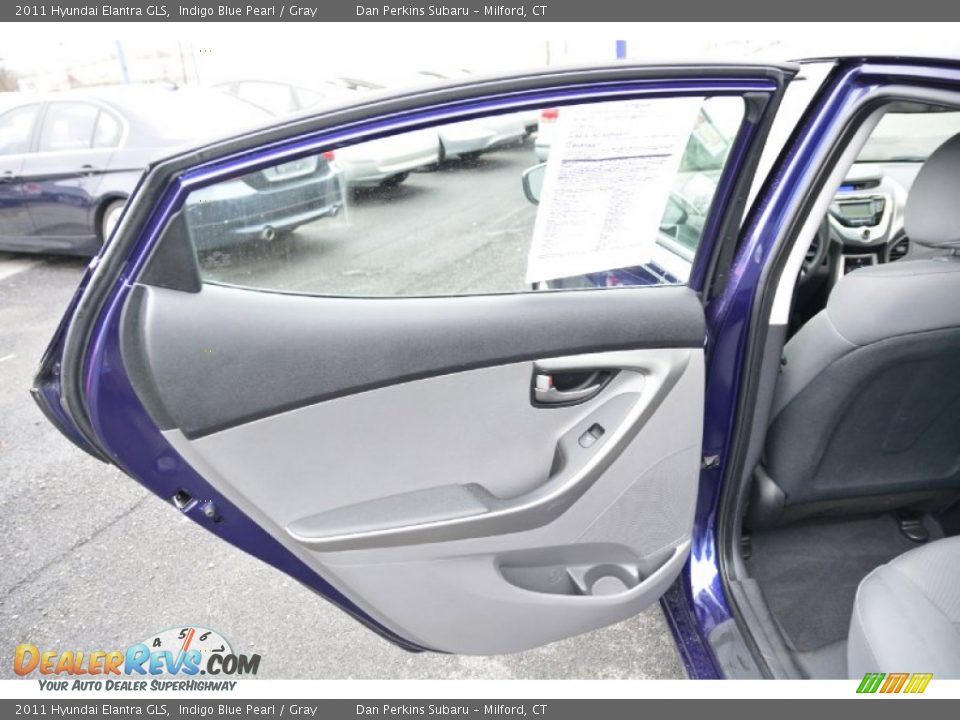 2011 Hyundai Elantra GLS Indigo Blue Pearl / Gray Photo #19