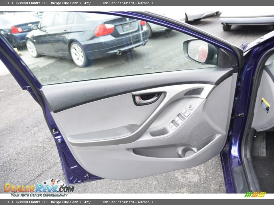 2011 Hyundai Elantra GLS Indigo Blue Pearl / Gray Photo #20