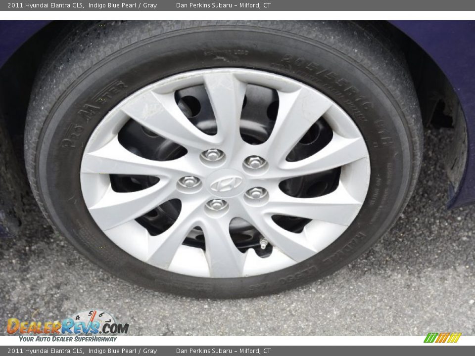 2011 Hyundai Elantra GLS Indigo Blue Pearl / Gray Photo #21